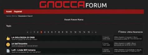 gnocca forum|Discussioni in Benvenuto (1/6) .